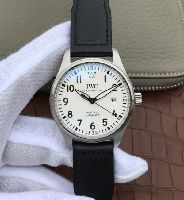 Replica IWC XF Mark XVIII IW327002 White Dial Leather Strap A2892 - Top club