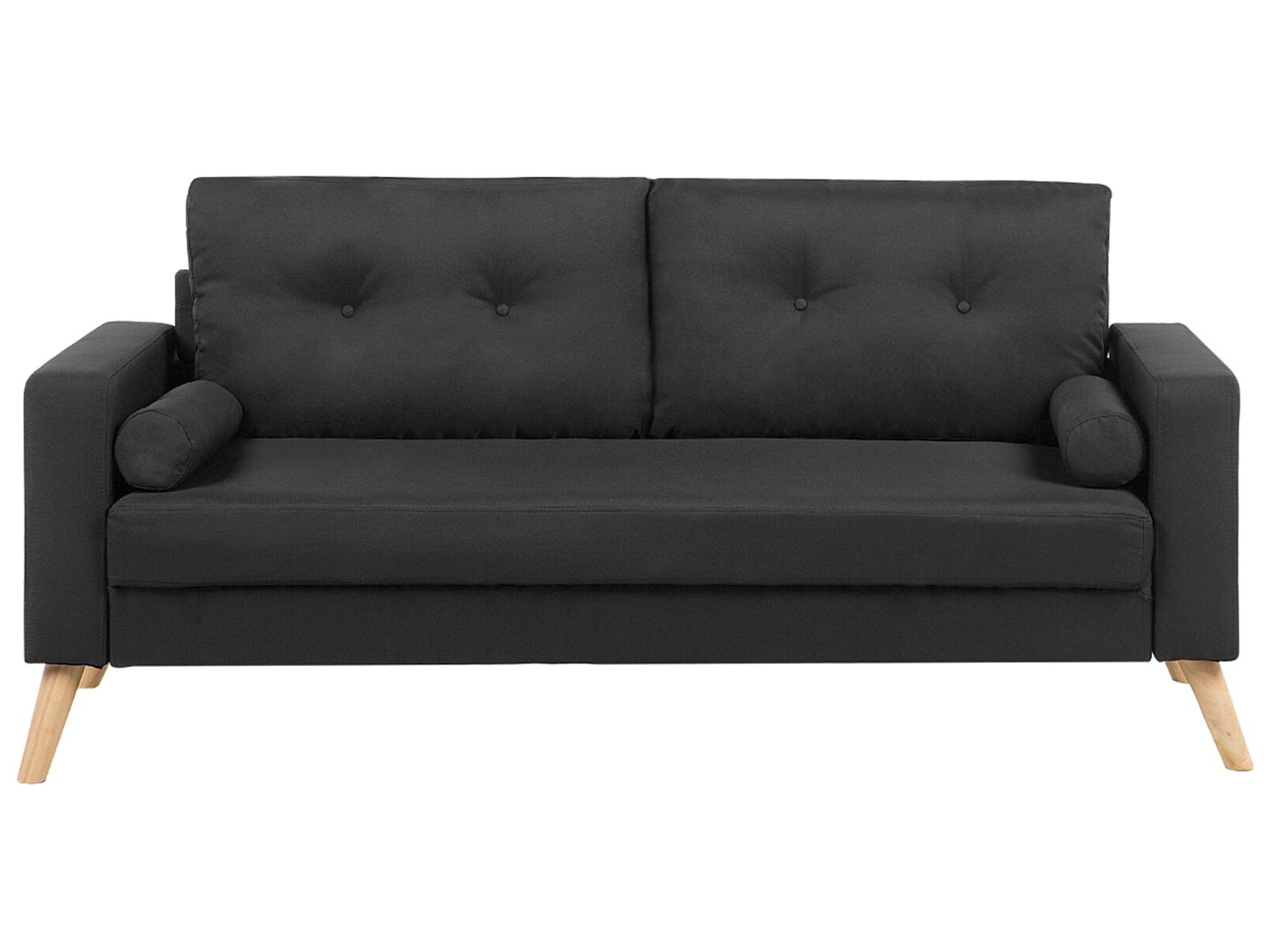 Sofa 2 Seater KALMAR Fabric Black