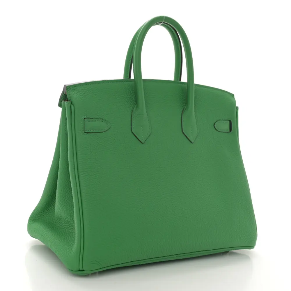 Hermès Bambou/Caramel Togo Leather Verso Birkin 25 Palladium Hardware Luxury Reps1:1High-quality replica