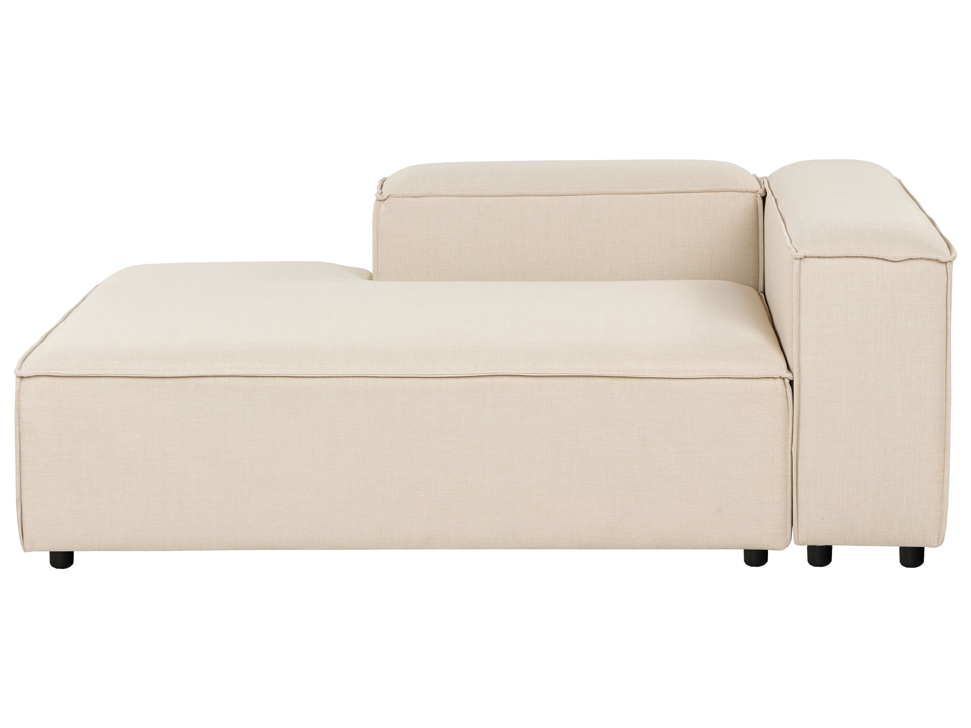 Right-Hand Chaise Lounge ARDAL Fabric Beige