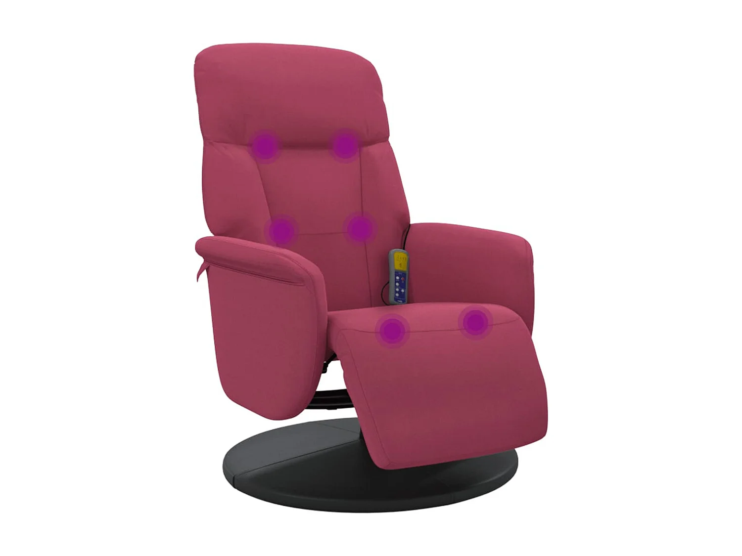 Fauteuil salon-Chaise-Fauteuil de massage inclinable avec repose-pied rouge bordeaux SHL4446