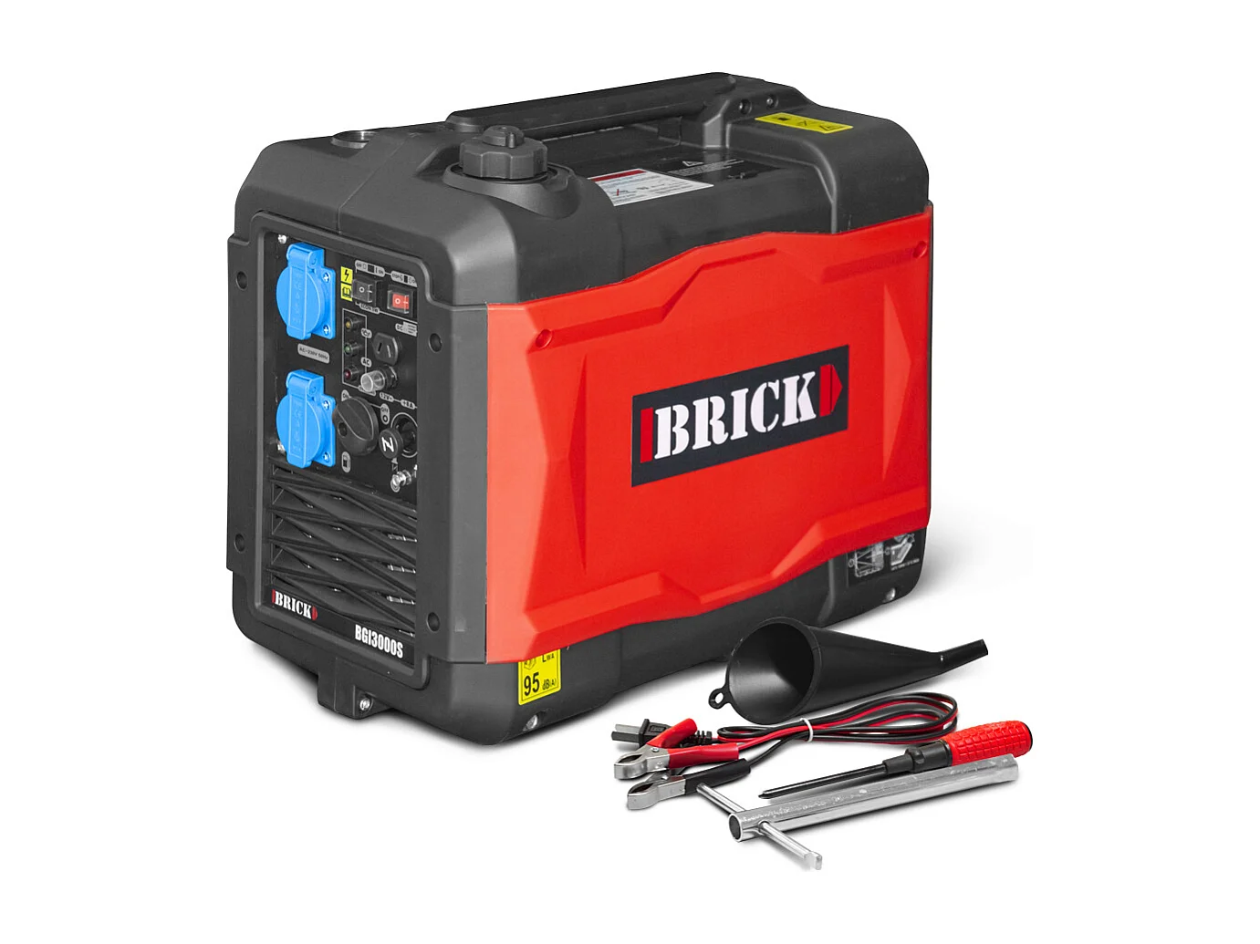 Groupe électrogène inverter silencieux max 2900W - 2 prises - Brick
