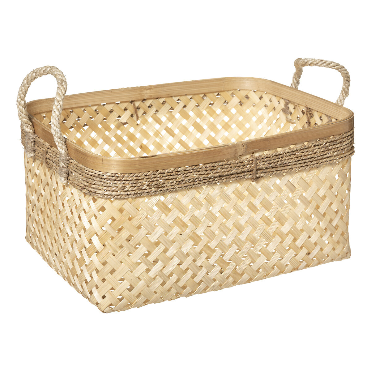 Set of 3 baskets Bamboo, L.29/35/39 cm