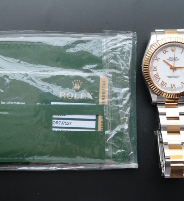 Replica Rolex DateJust II 126333 SS/YG White Dial Roman Marker SS/YG Bracelet A3136 - Top club