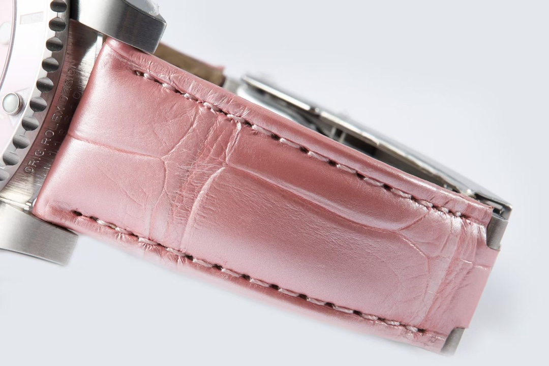 Rolex Submariner - Women's Pink - 40MM - Leather(1:1 replica) - Elite Watch Atelier
