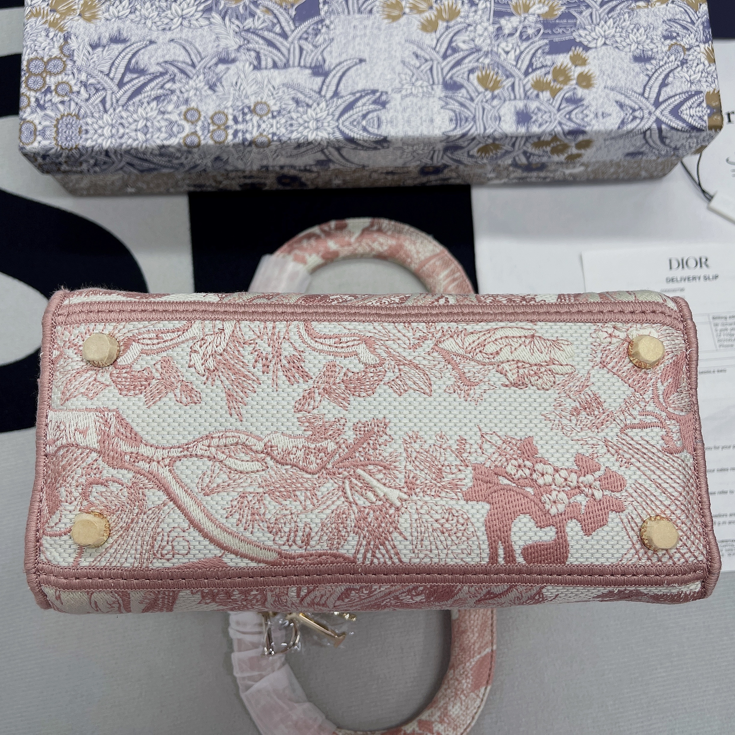 Christian Dior Medium Lady D-Lite Bag Pink, For Women, Women’s Handbags 24cm/9.5in CD M0565OTDT_M9121:1High-quality replica