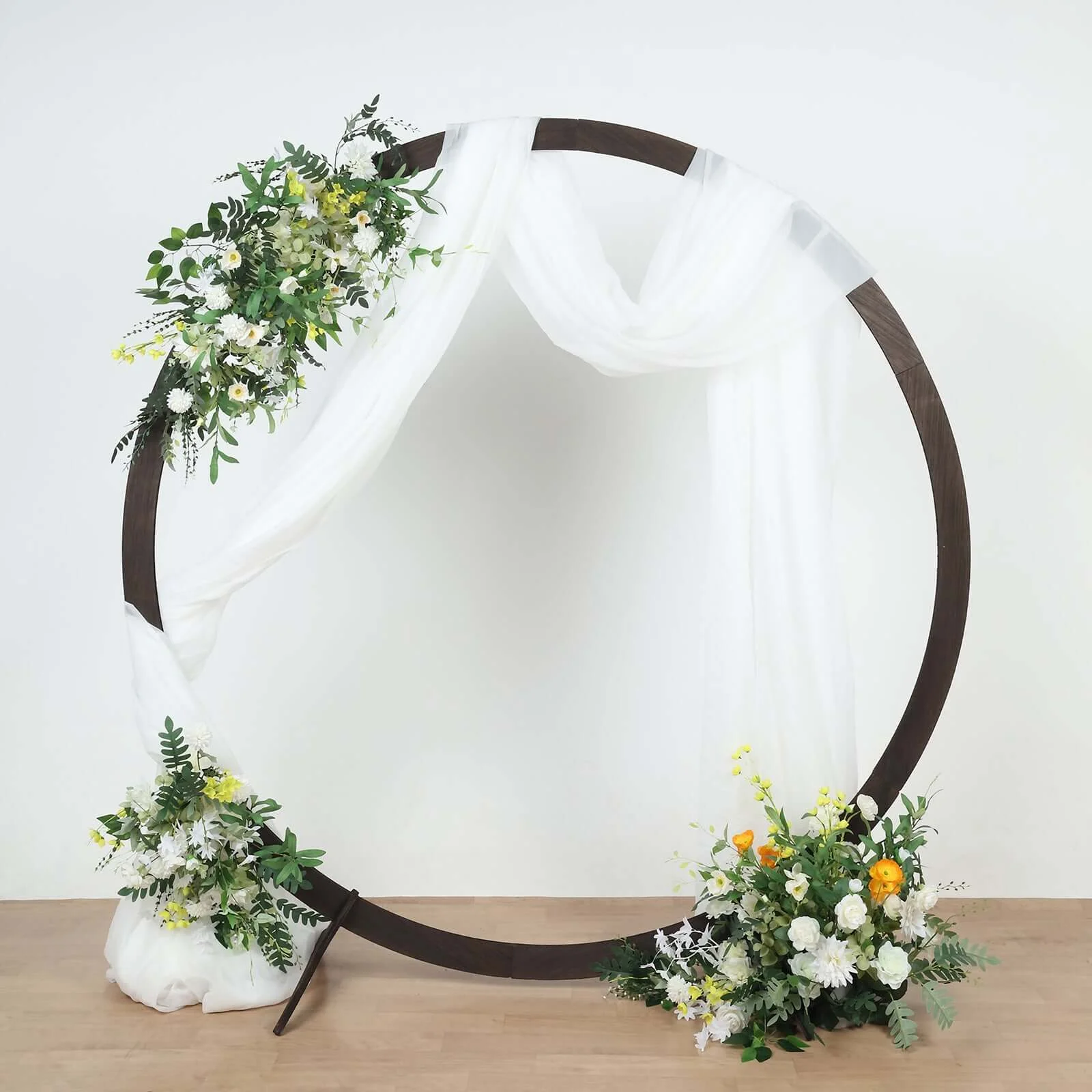 Efavormart 7FT Rustic Square Wedding Arch Wooden Backdrop Stand, Wedding Ceremony Arch - Brown - Image 32