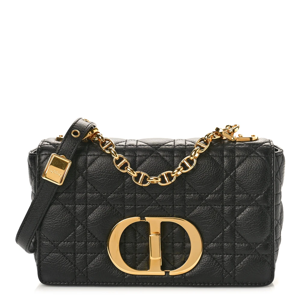 Top Quality Dior Replica Handbags – Black Cannage & Gold Hardware