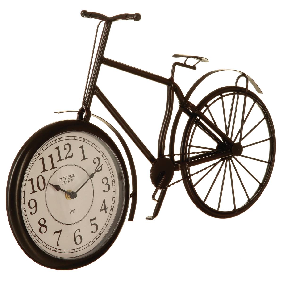 Bicycle clock "Dimitri" Black, 52x32 cm