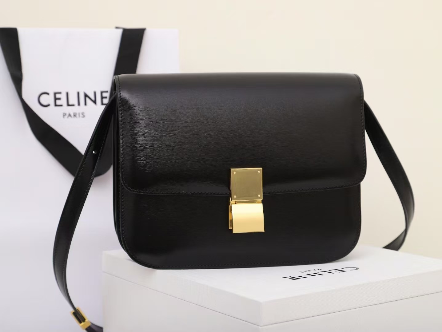 Celine Liege Classic Box Flap Bag