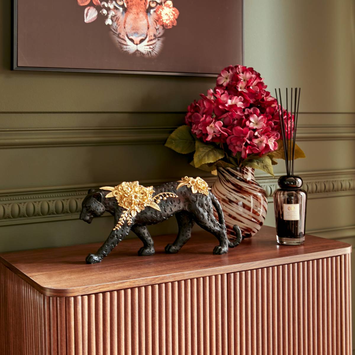 "Belli" Statuette Black, 40x8.5 cm