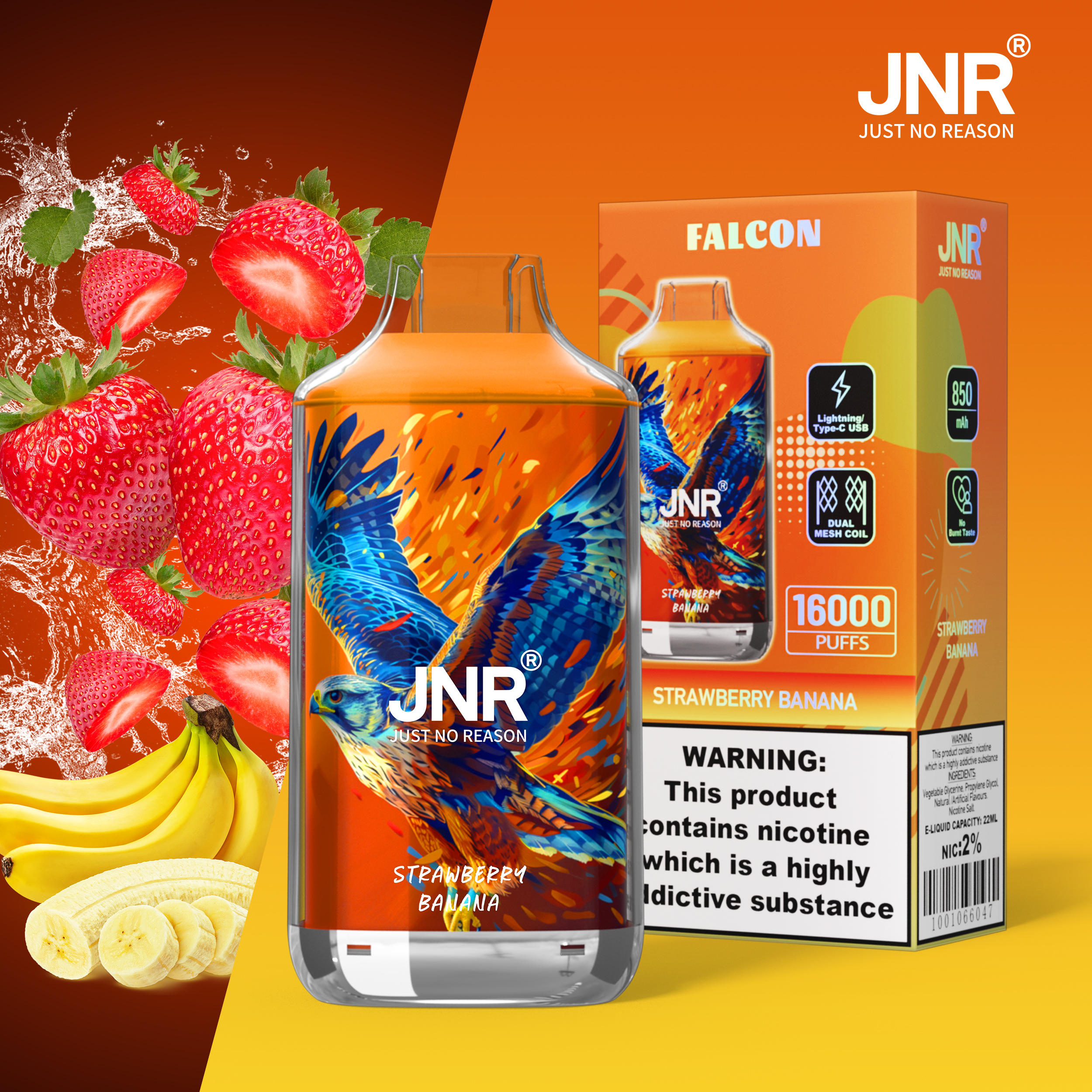 JNR Falcon 16000 Puffs