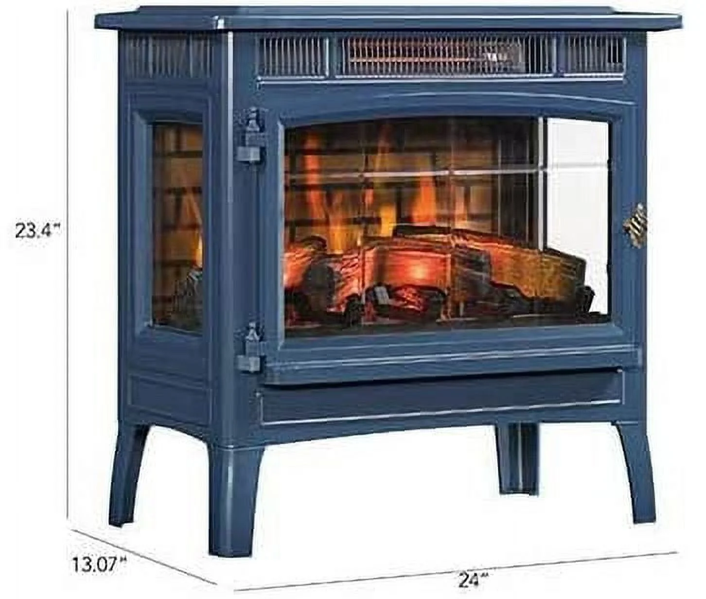 Duraflame 3D Black Infrared Electric Fireplace Stove with Remote Control - DFI-5010-01 - Image 22