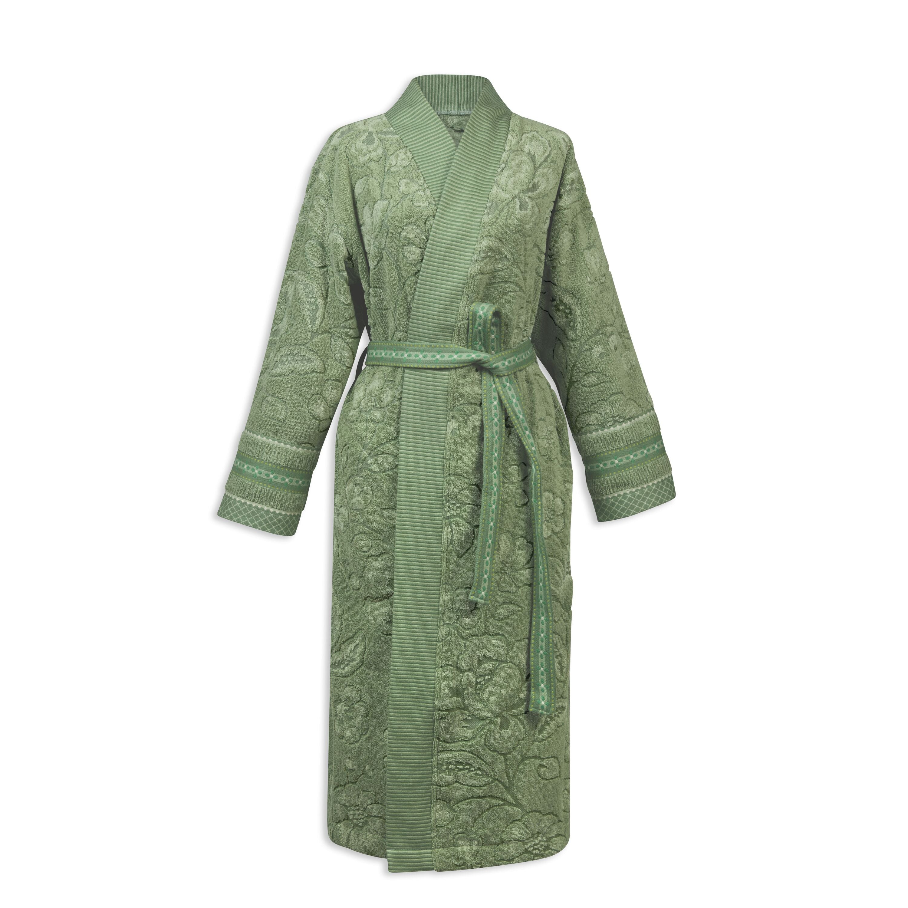 Pip Studio Jasmin Jacquard Badjas - Groen - L