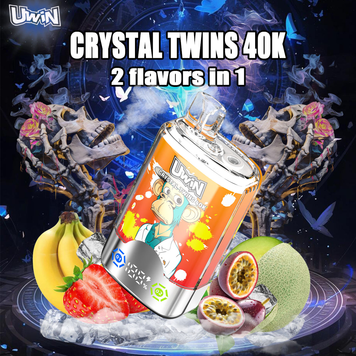 Uwin Crystal Twins 40K Disposable Vape