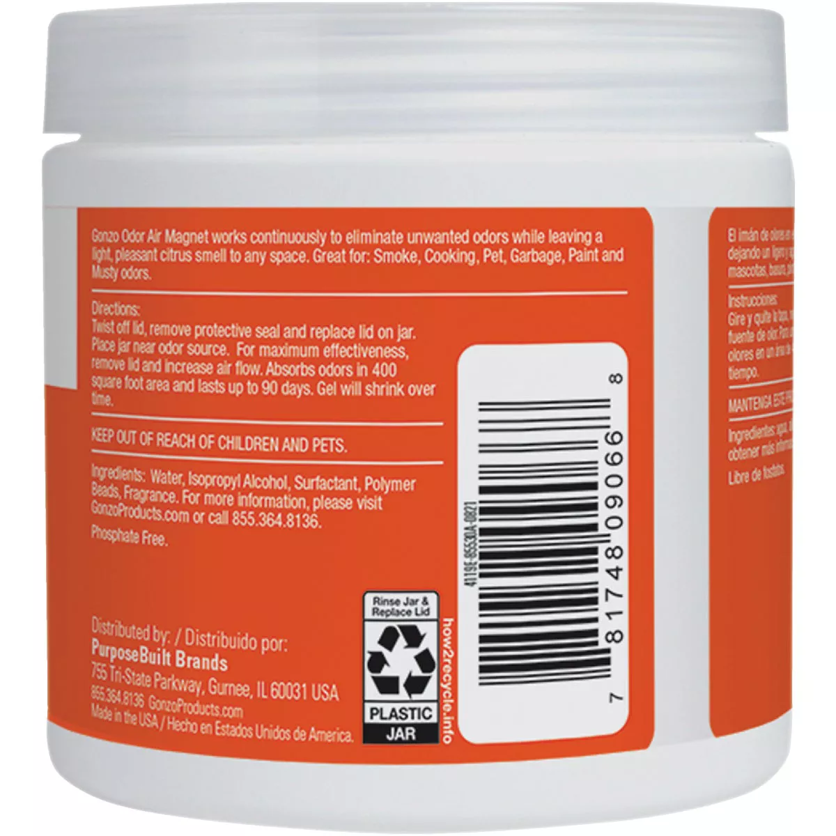 Gonzo Natural Magic 14 Oz. Citrus Gel Air Freshener