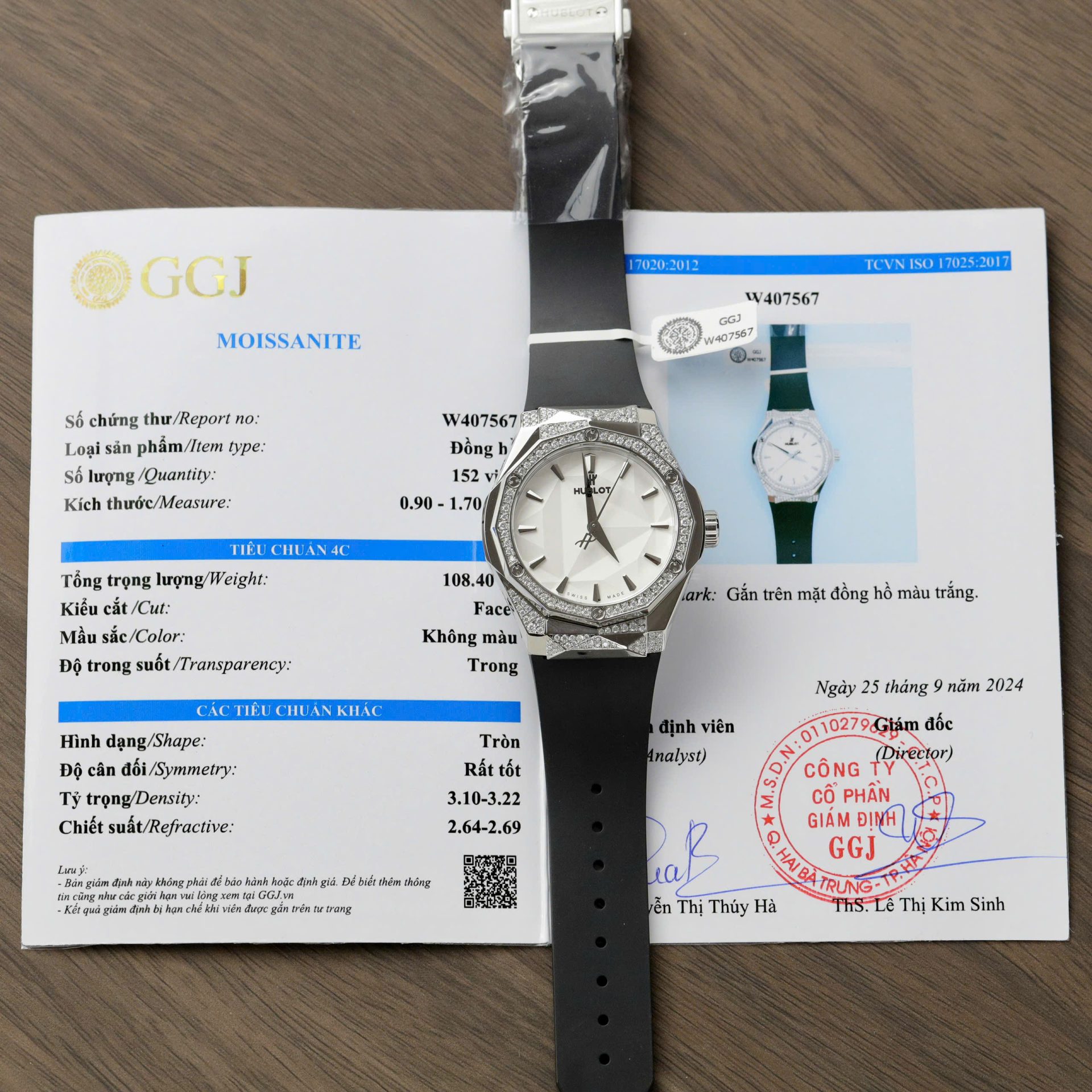 Hublot Orlinski White Dial Replica Watch Custom Moissanite Diamonds Hong Kong 40mm - Top club
