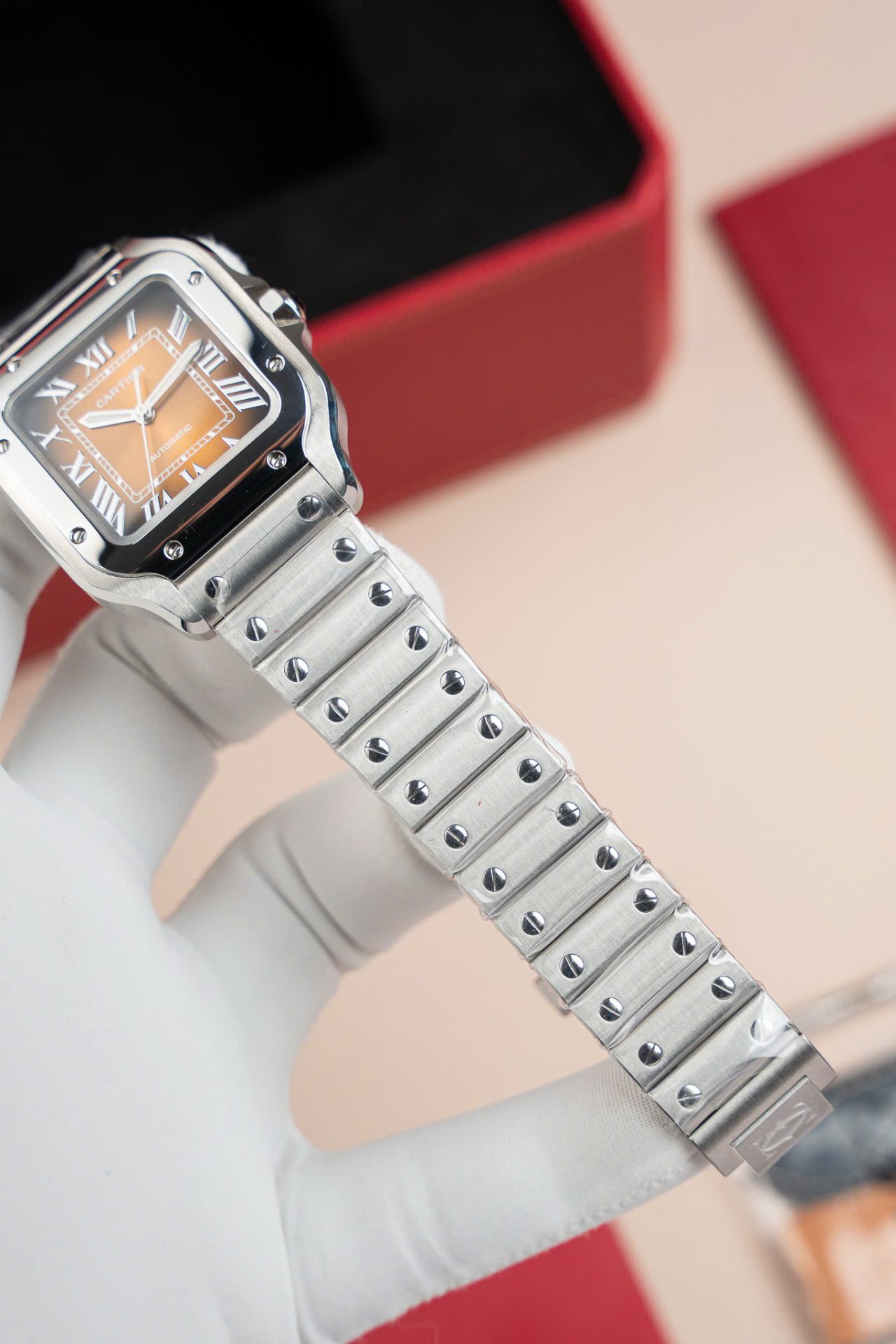 Cartier Santos WSA0065 Replica Watch Women Dial Brown BV Factory 35mm - Top club