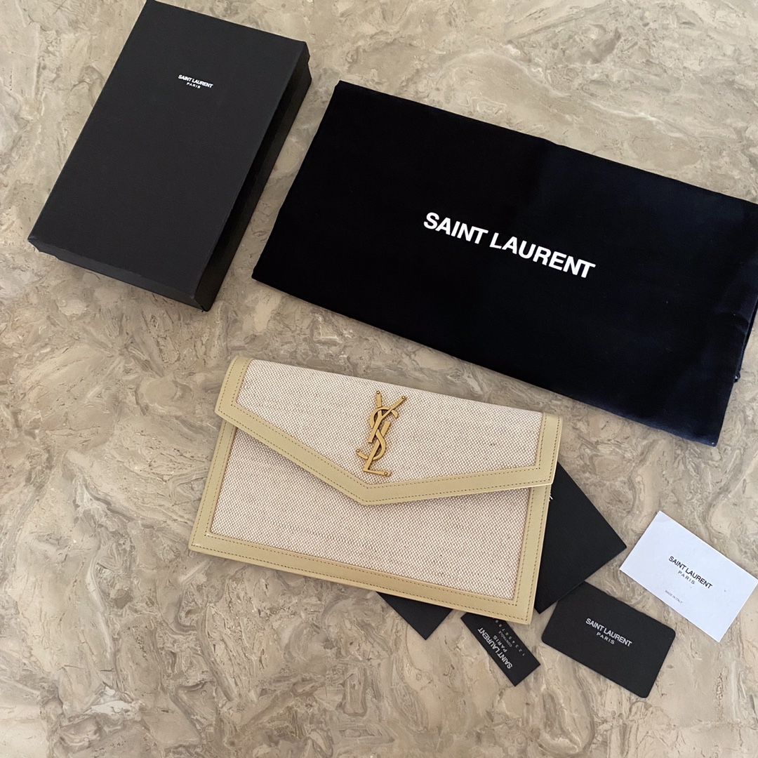 UPTOWN POUCH IN CANVAS AND SMOOTH LEATHER1:1High-quality replica