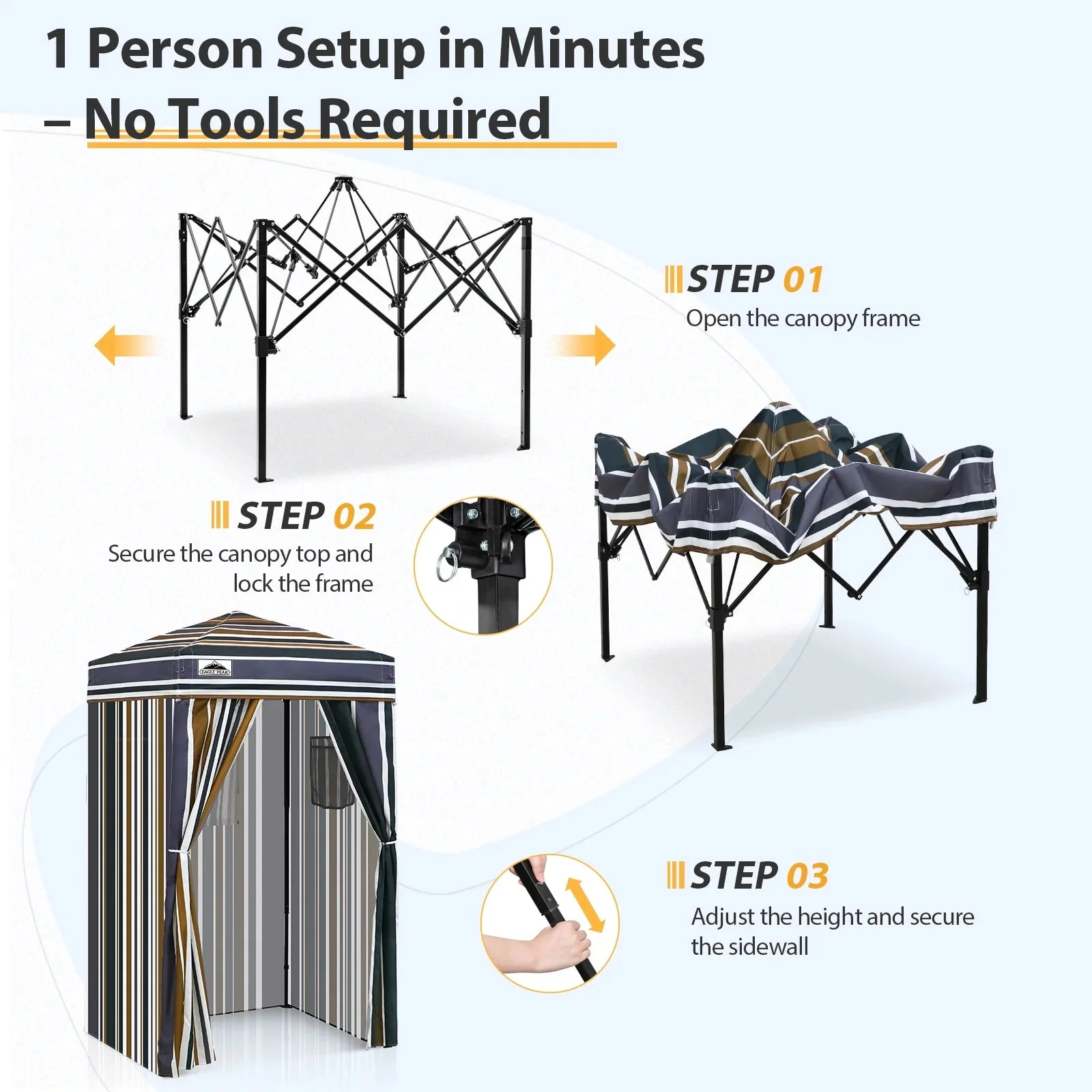EAGLE PEAK Ultra Compact 4 ft x 4 ft Pop-Up Changing Room Canopy - Flex - Image 200 EAGLE PEAK Ultra Compact 4 ft x 4 ft Pop-Up Changing Room Canopy - Flex - Image 200