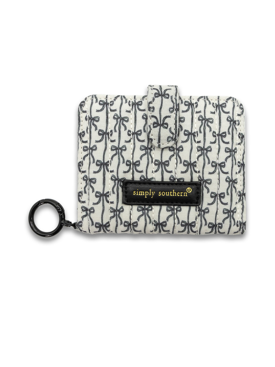 0126-BAG-QLTD-IDWLT-BLKBOW - Simply Southern Outlet