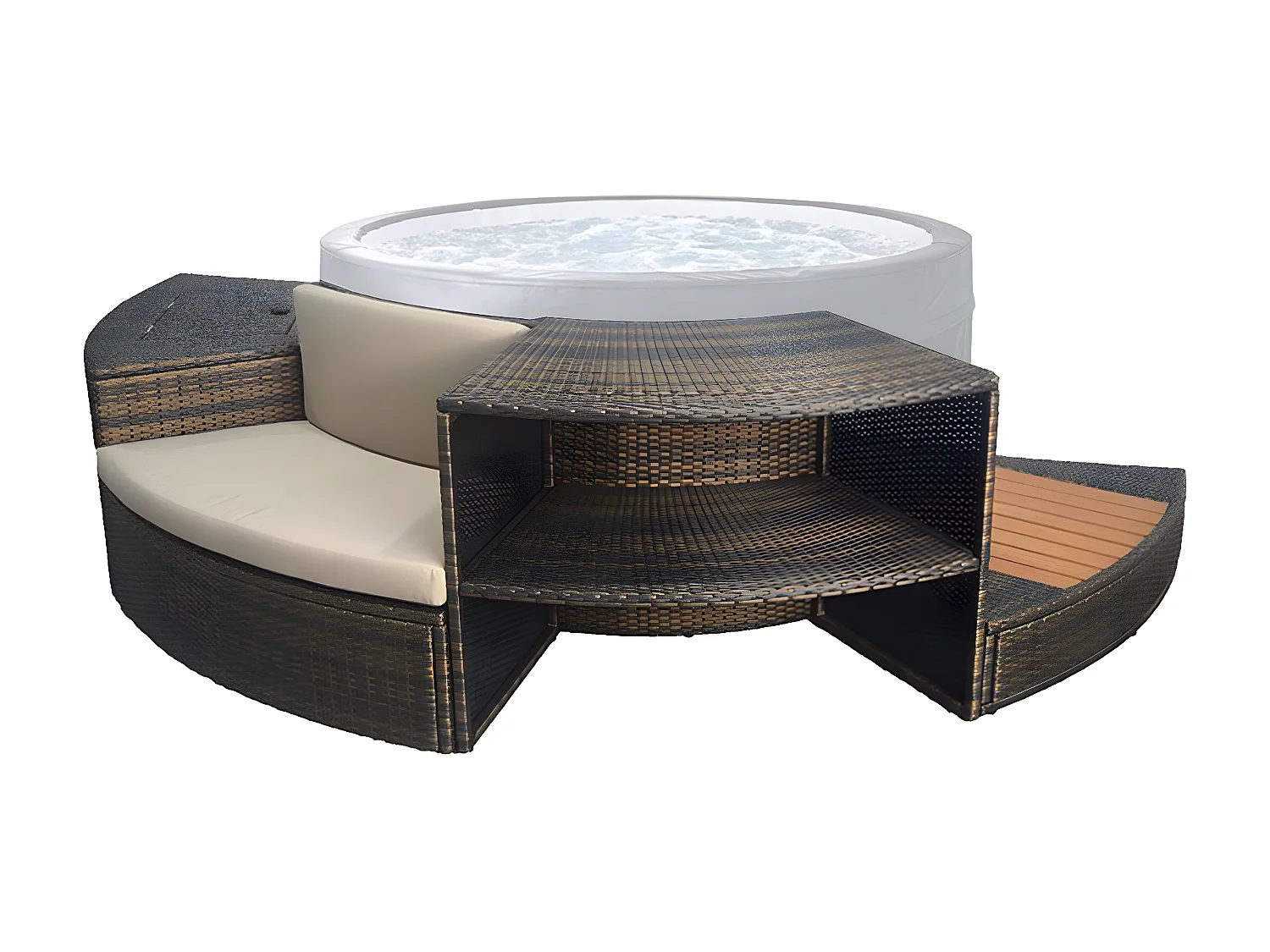 Mobilier 5 modules pour spa portable semi-rigide Vita - Netspa