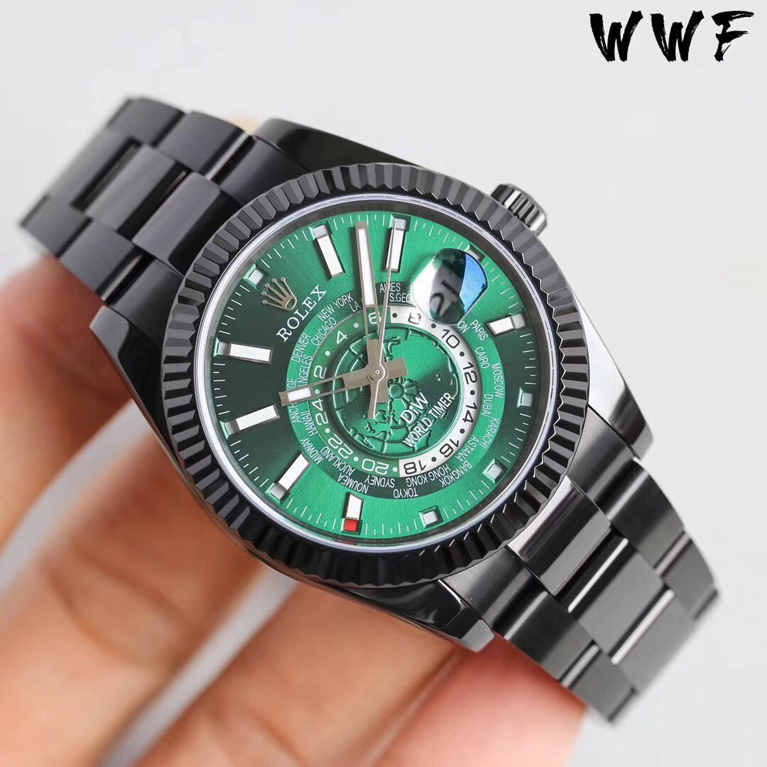 Rolex Skywalker ROLEX Series - DIW Modified - 40MM - Green(1:1 replica) - Top club