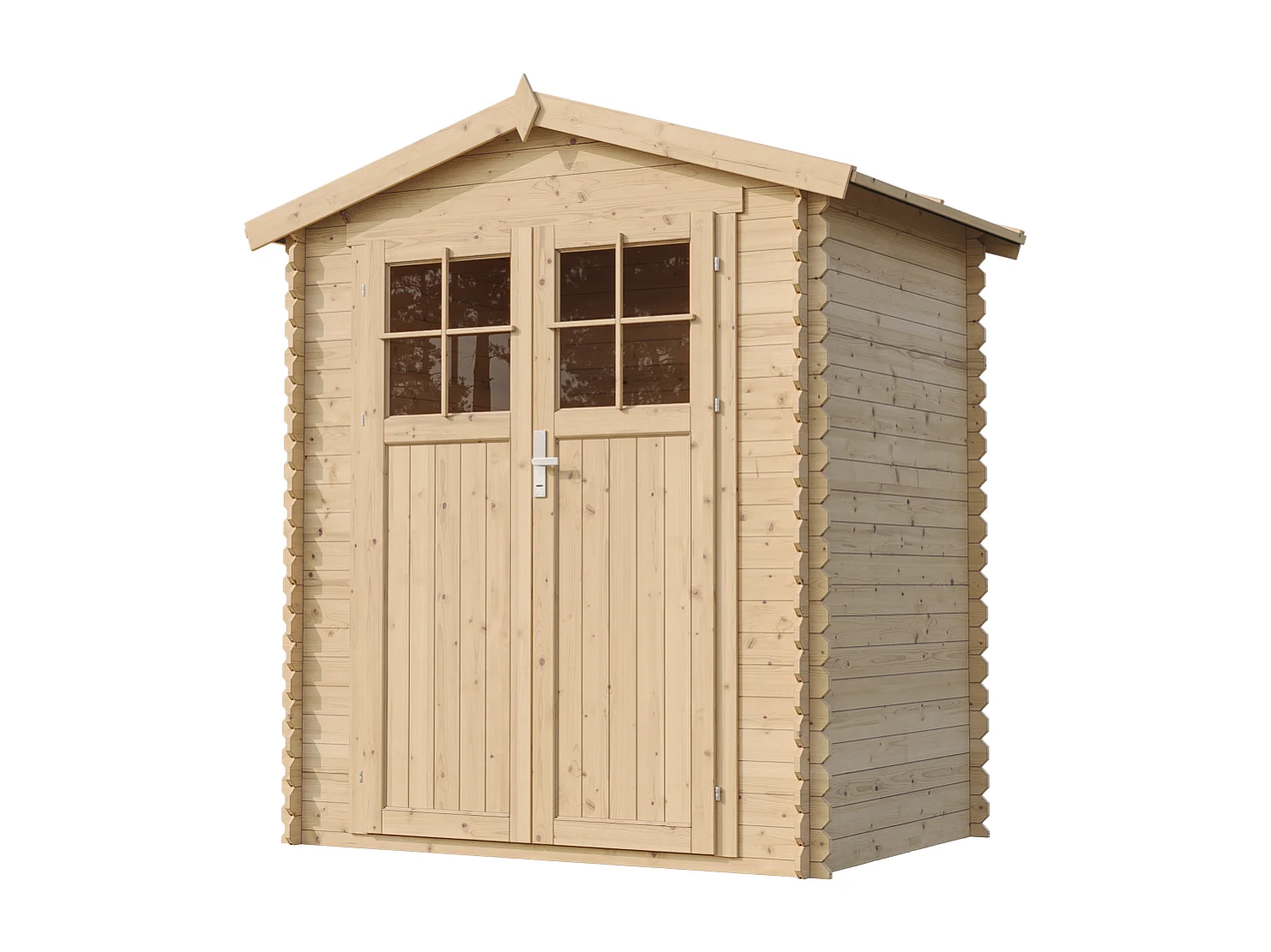 Abri de jardin en bois avec sol traité - I196xL136xH218 cm/ 1.98 - M367F+M367G