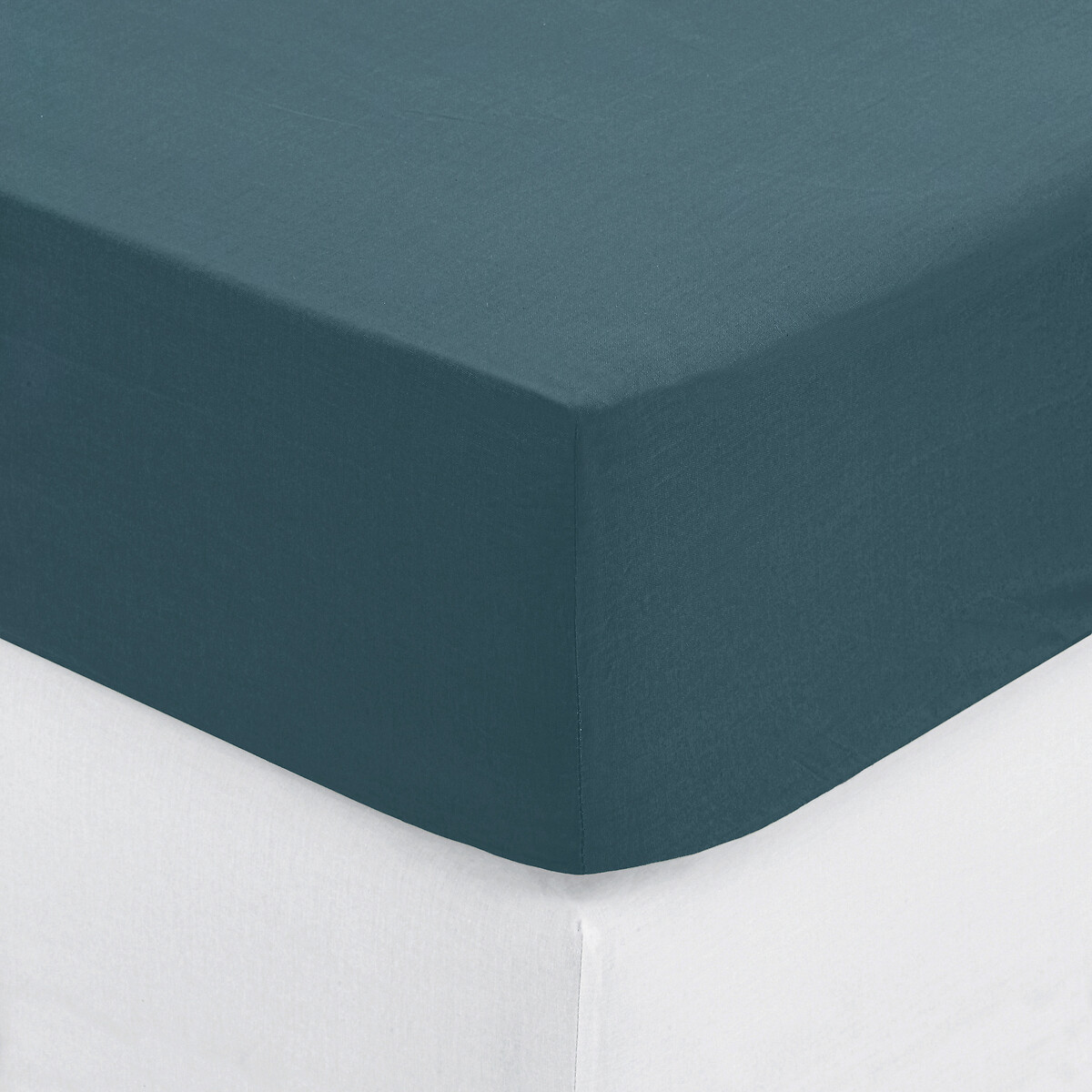 Fitted Sheet, cotton Storm blue, 160x200 cm