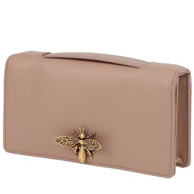 Dior Abeille pouch in powder pink leather