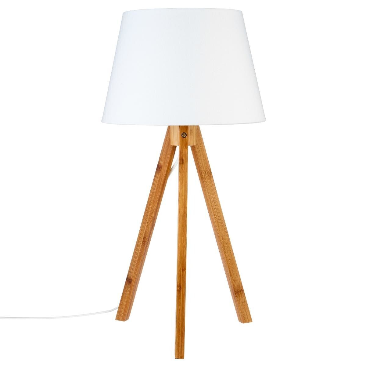 Tripod lamp "Bahi" White, H.56 cm