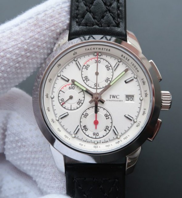 Replica IWC Ingenieur Chrono IW380701 White Dial Leather Strap - Top club