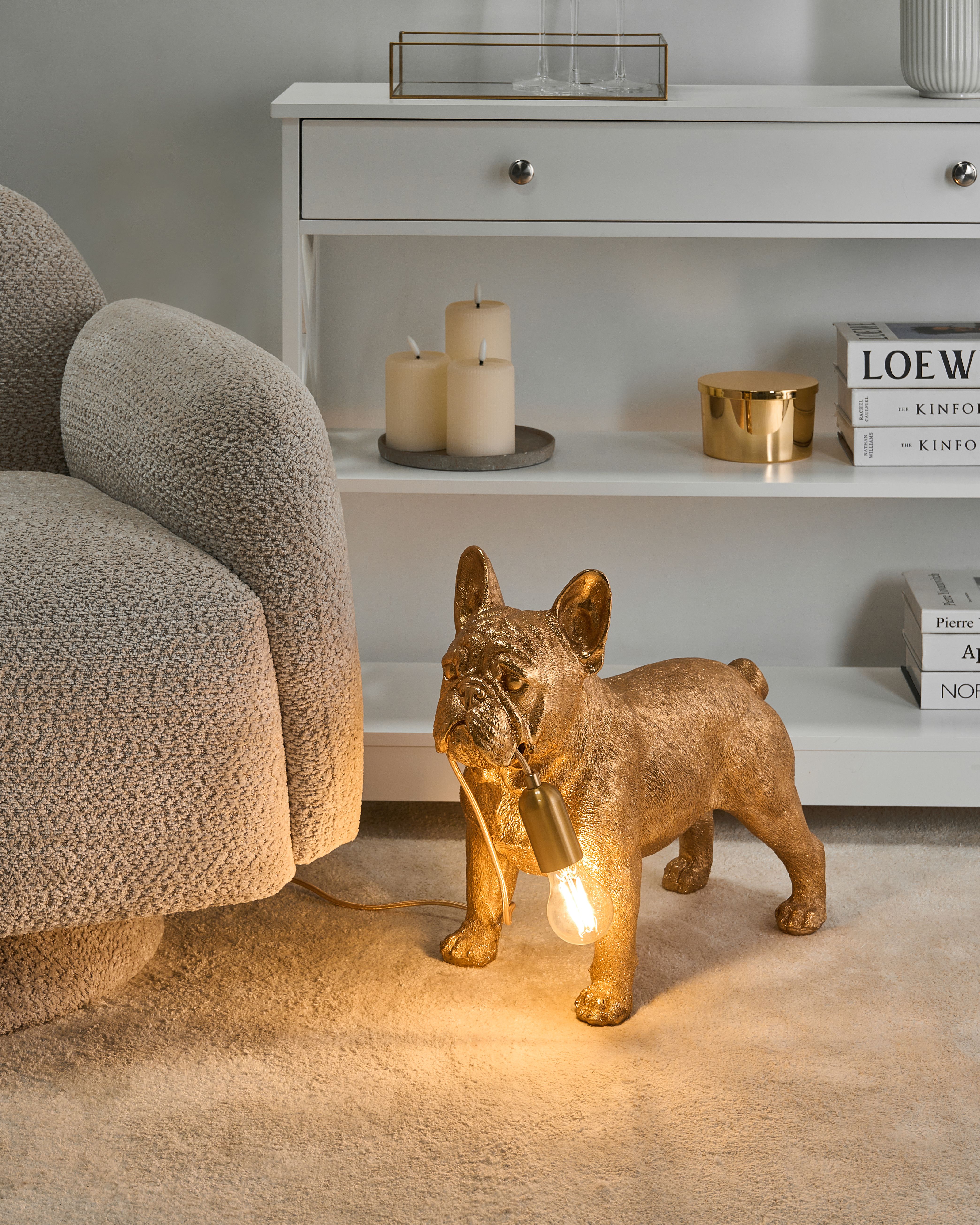 Table Lamp Dog BAXTER Gold