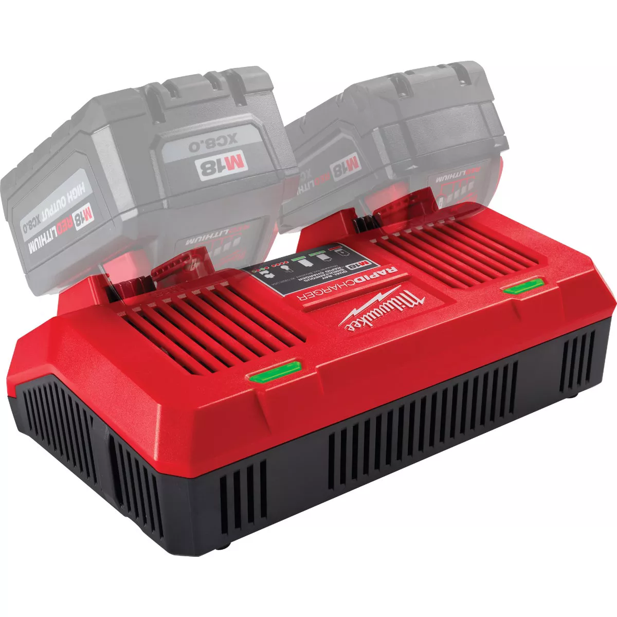 Milwaukee M18 18V Lithium-Ion Dual Bay Simultaneous Rapid Battery Charger