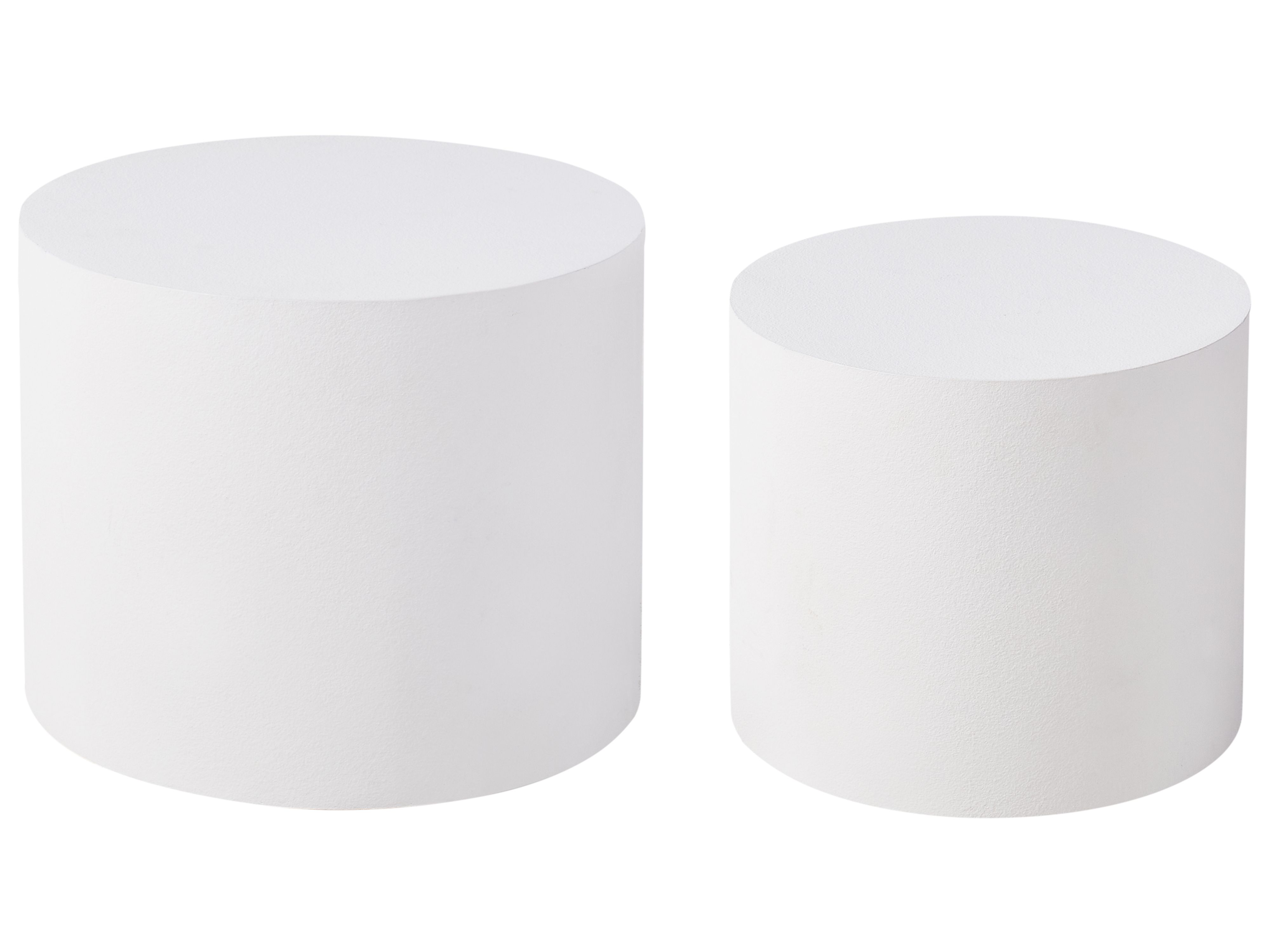 Set of 2 Coffee Tables MANTI White