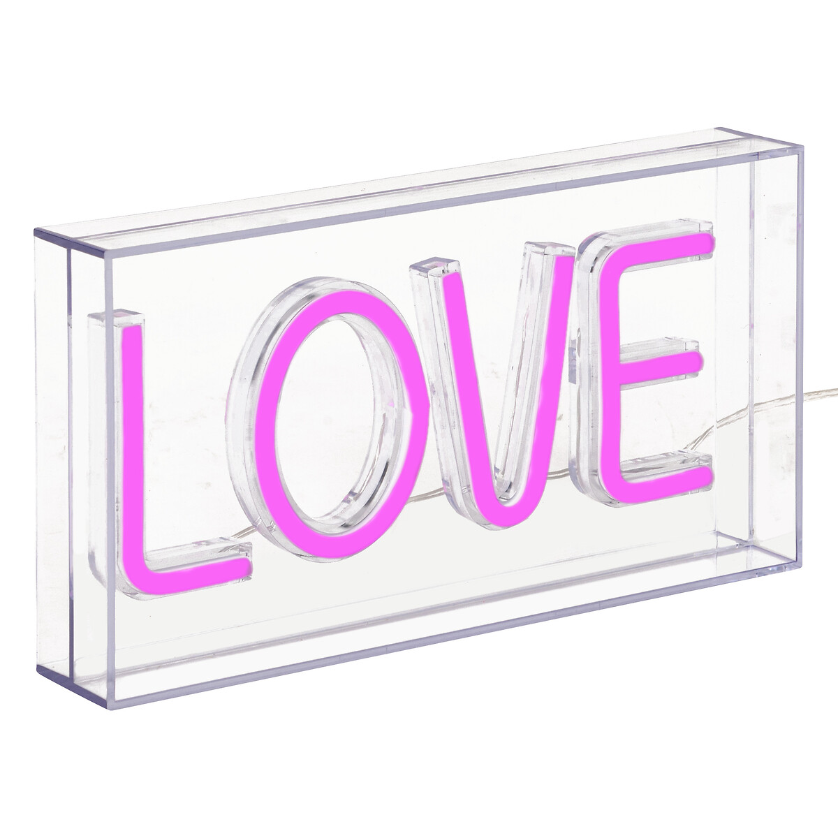 LED Neon Table Light "Love" Pink, L. 23 cm
