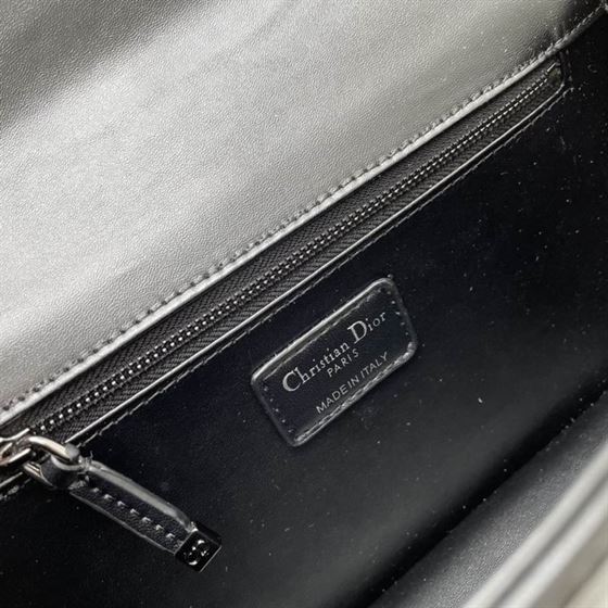 30 Montaigne Chain Bag with Handle Black Maxicannage Lambskin – DB0371:1High-quality replica