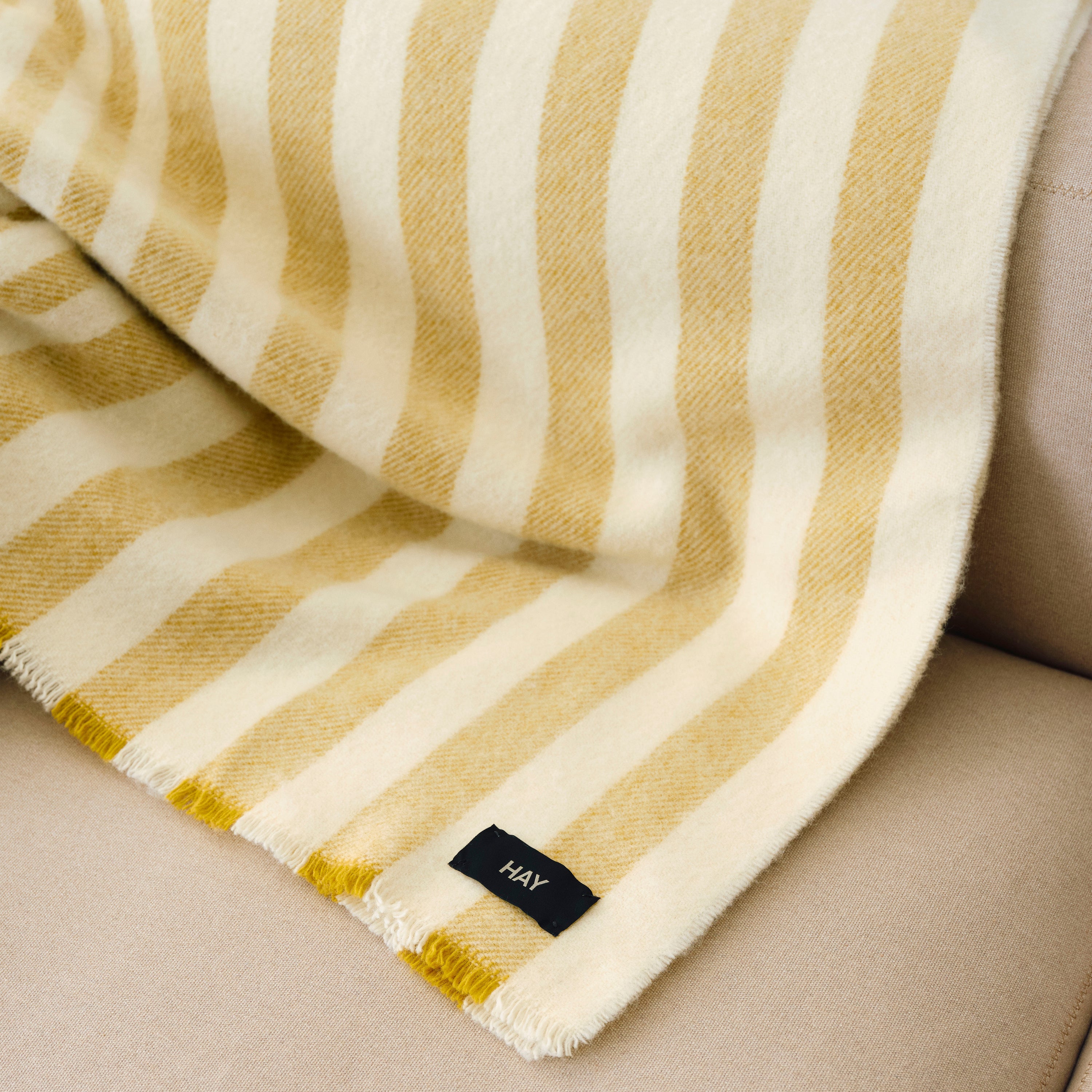 HAY Duo Throw Plaid - Crème