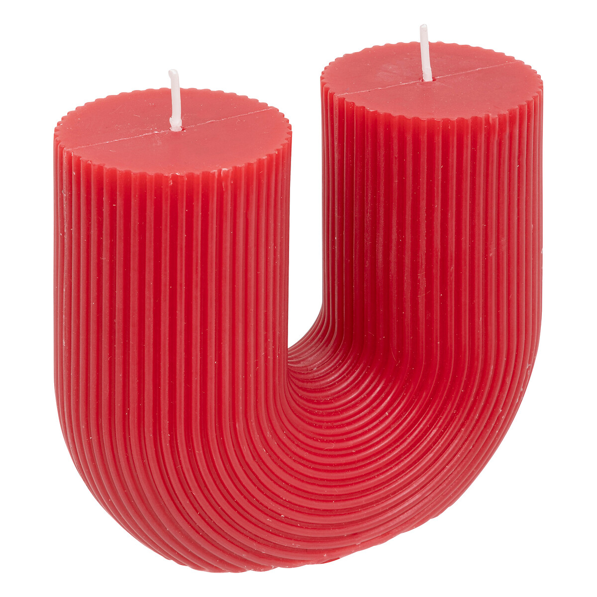 "Demi" U-shaped candle Red, 400g