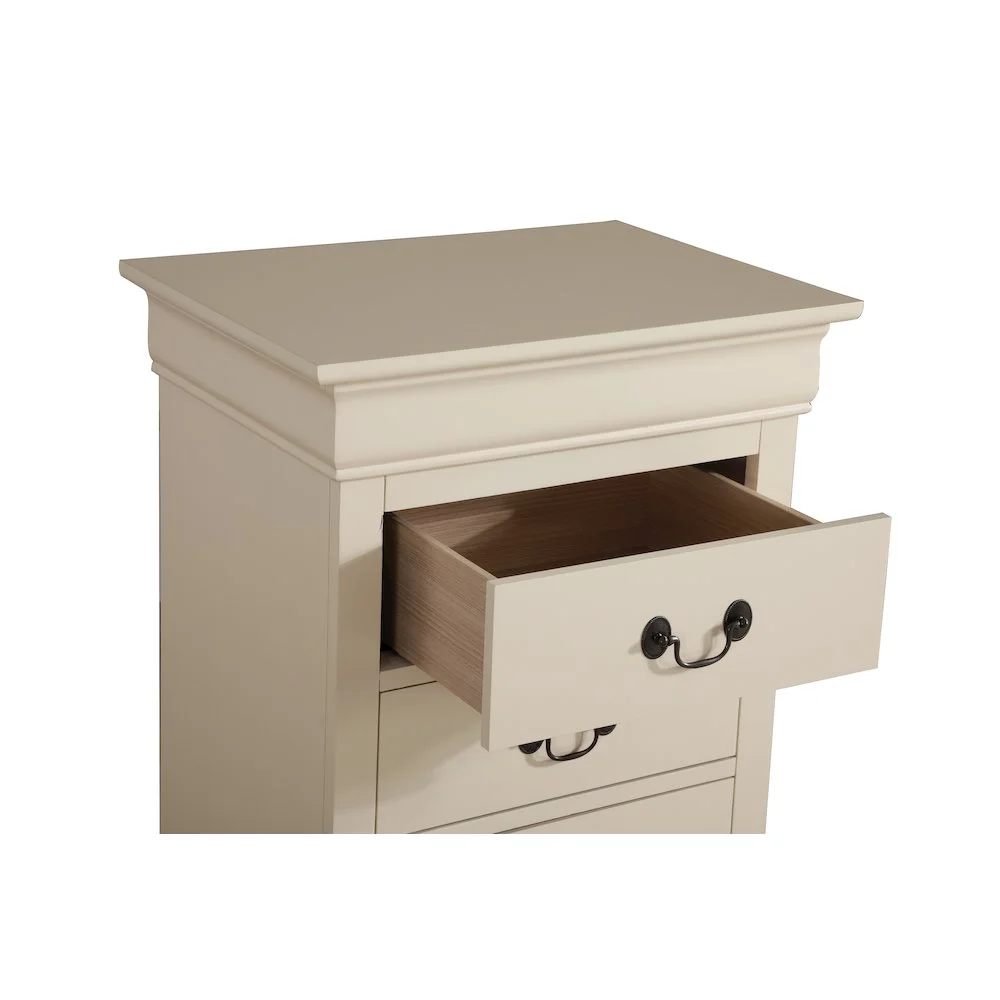 Glory Furniture Louis Phillipe 7 Drawer Lingerie Chest in Cherry - Image 40