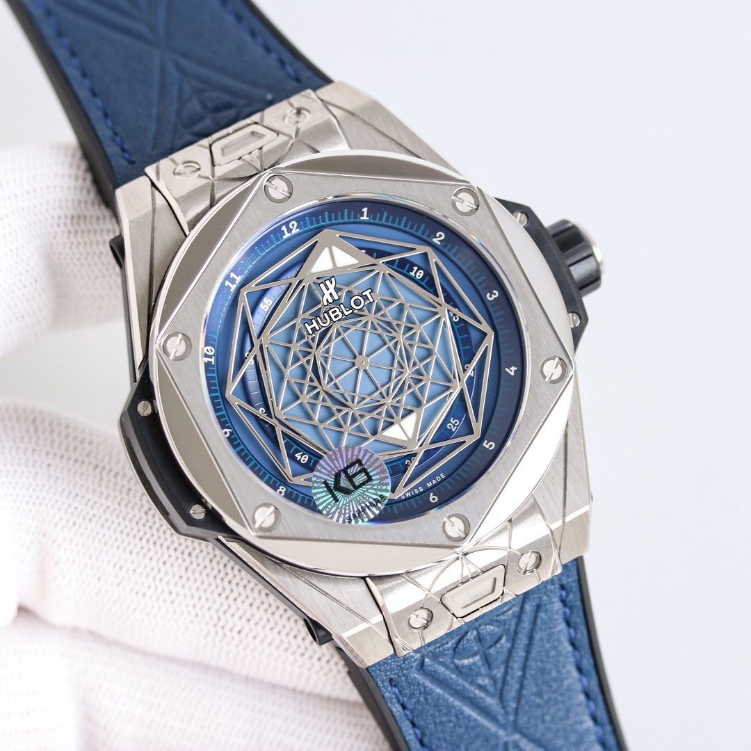 Hublot Big Bang Sang Bleu 45mm Automatic Men's Watch(1:1 replica) - Top club