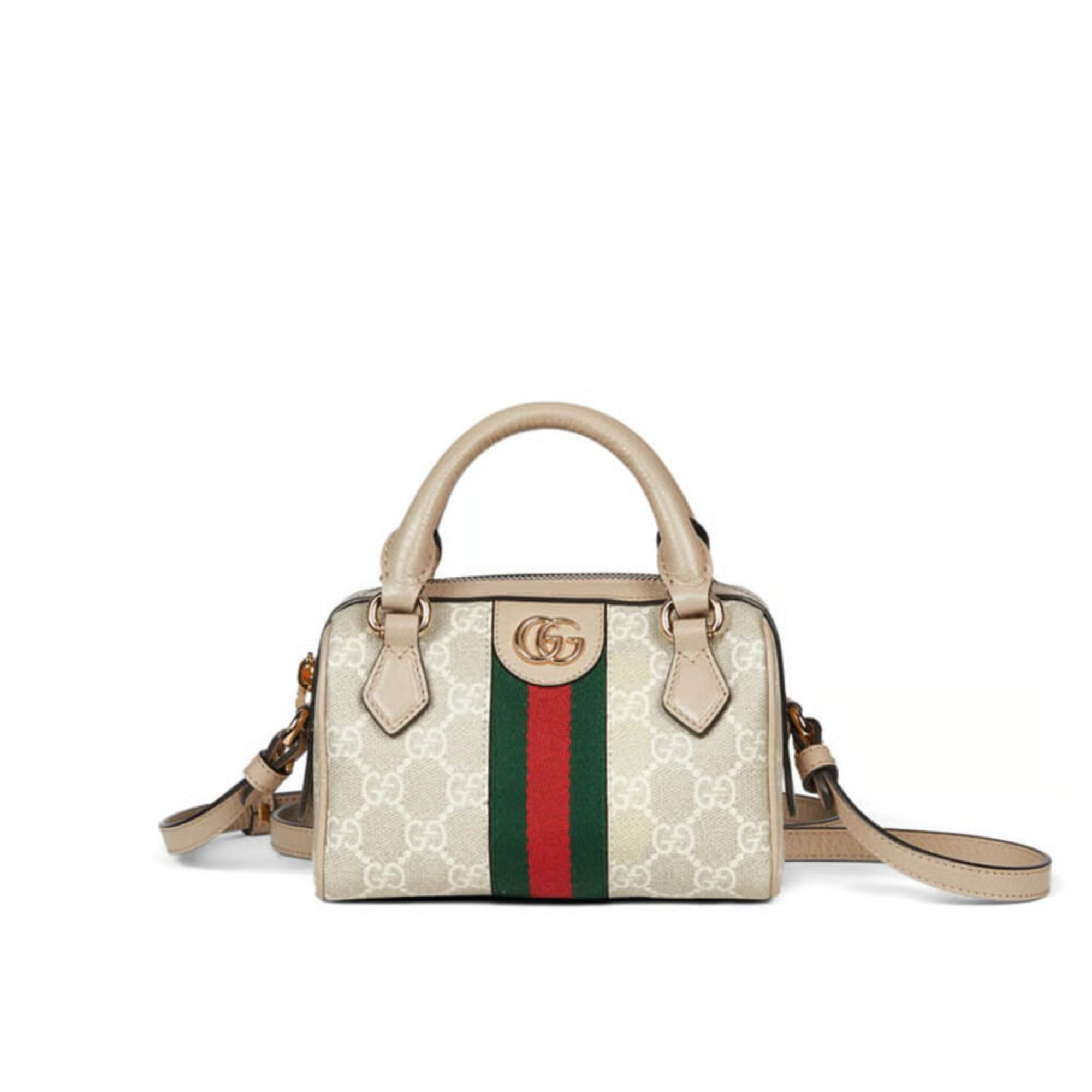 Gucci Ophidia Mini Boston Bag GG Supreme 16.5cm/6.5in