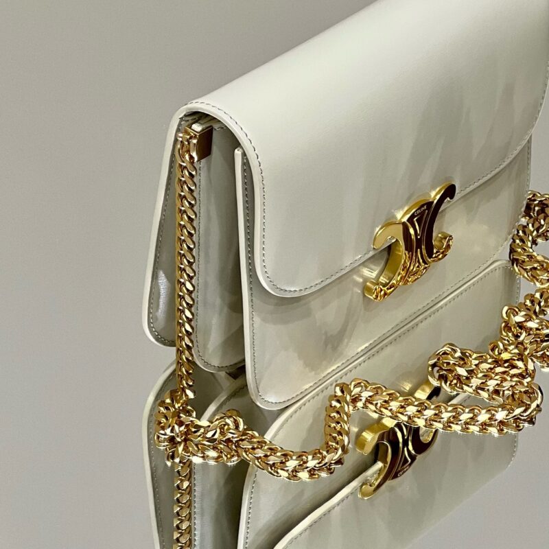 Replica Celine Teen Triomphe Bag White1:1High-quality replica
