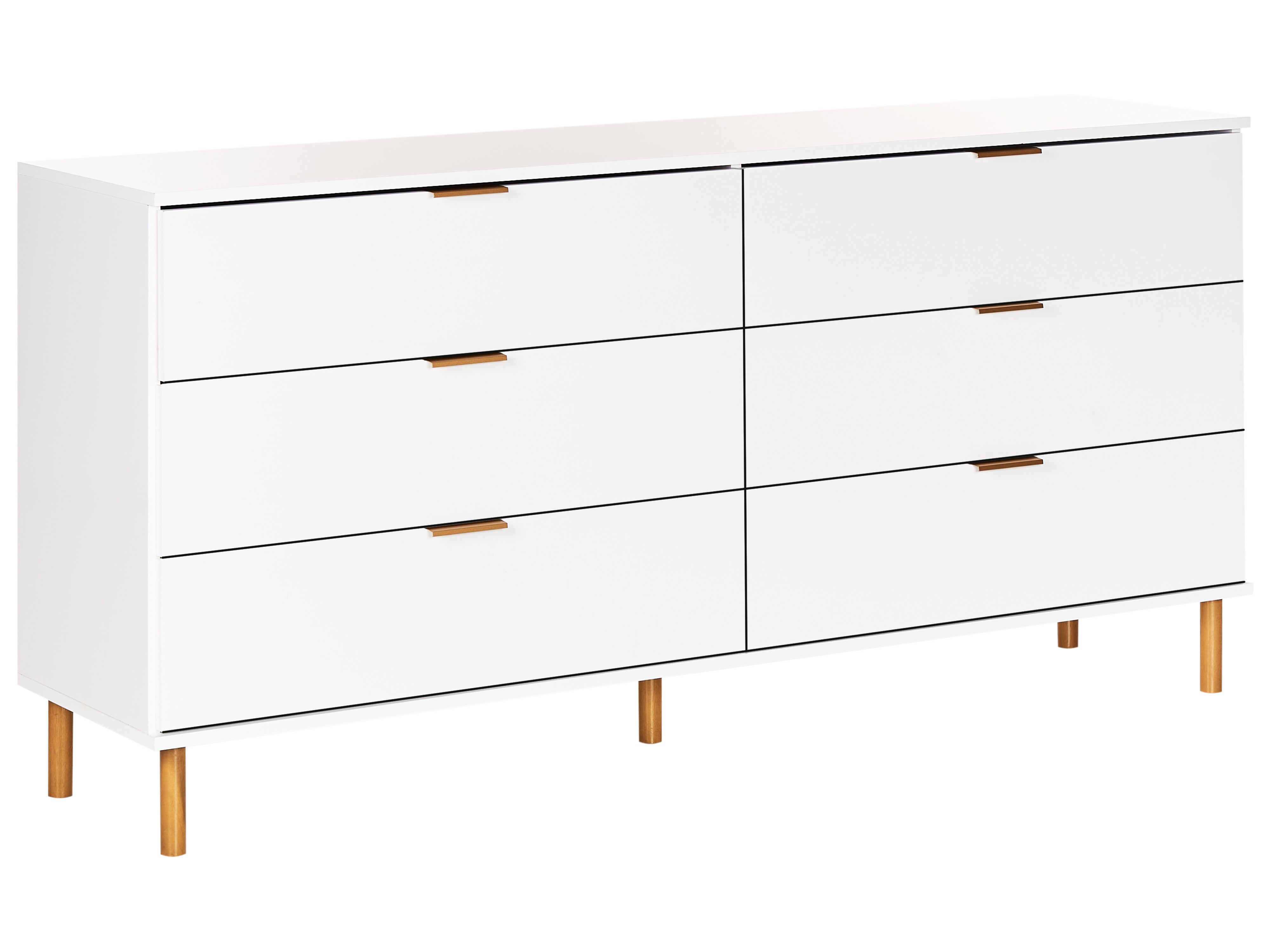 6 Drawer Chest WALPOLE White