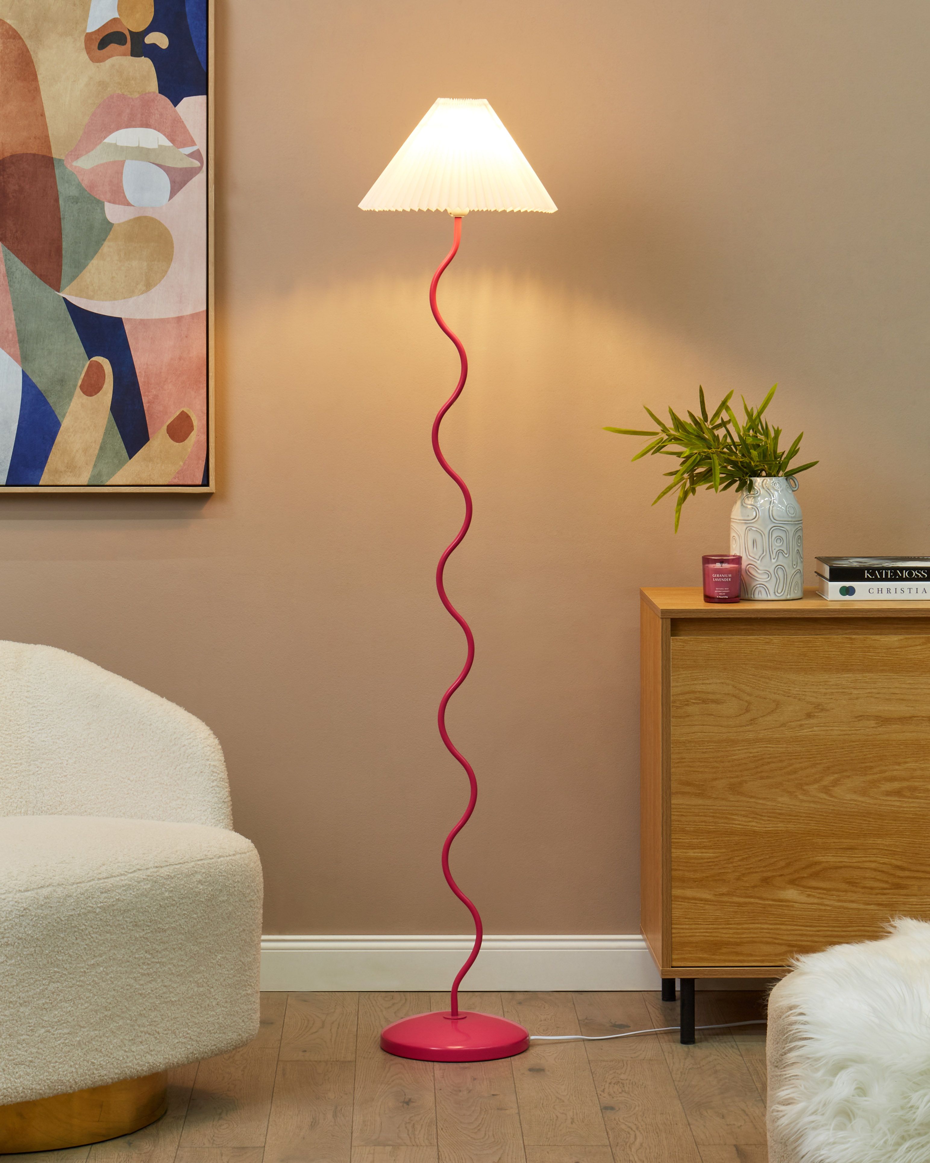Floor Lamp JIKAWO Metal Pink