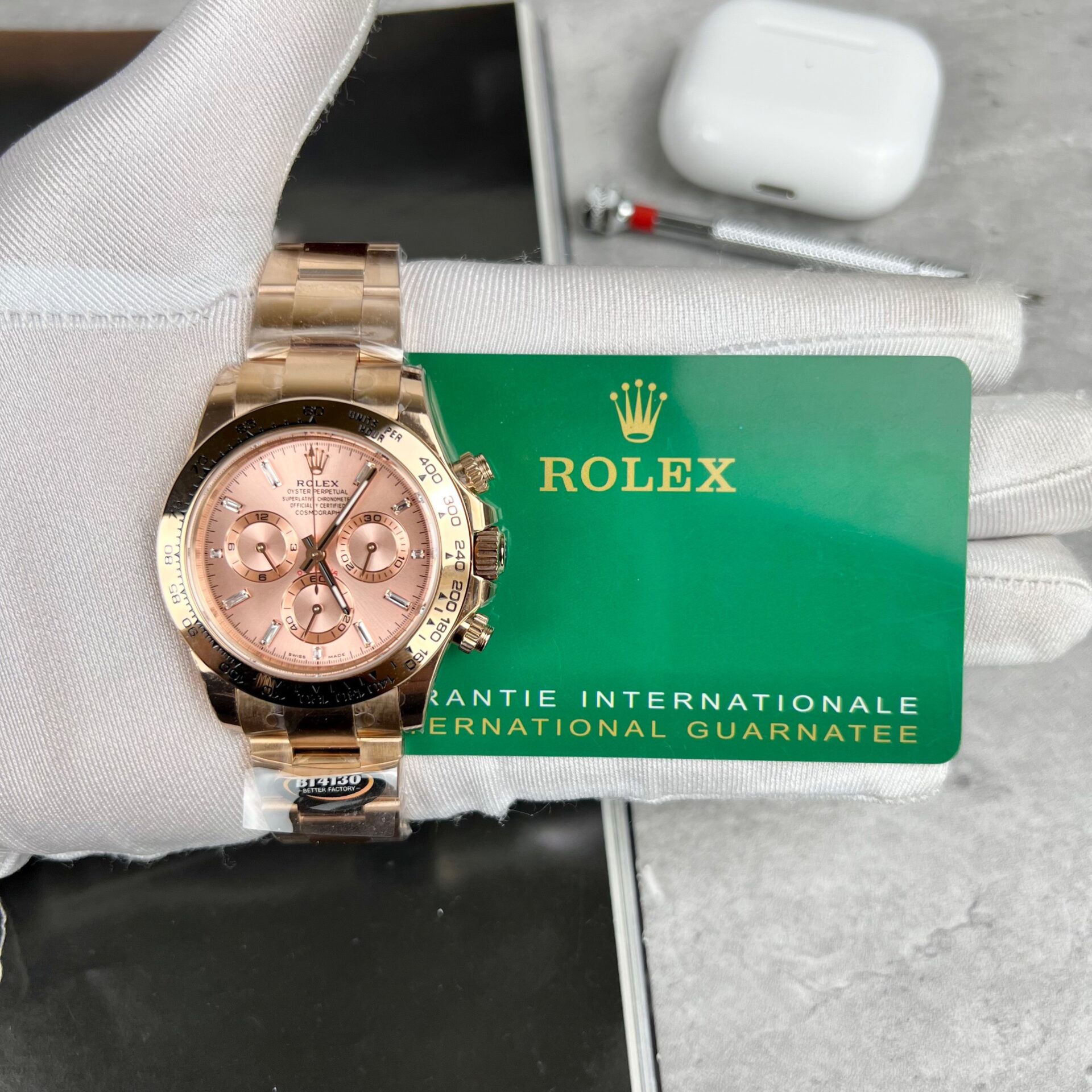 Rolex Replica Watches Daytona 116505 Pink Dial BT Factory 40mm - Top club