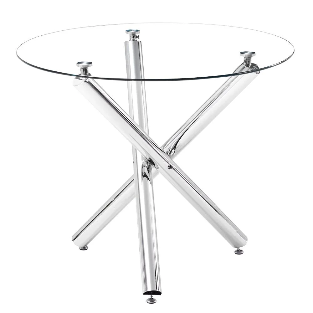GoDecor 5 Piece Round Dining Table Set, Modern Kitchen Table and Chairs for 4 Person