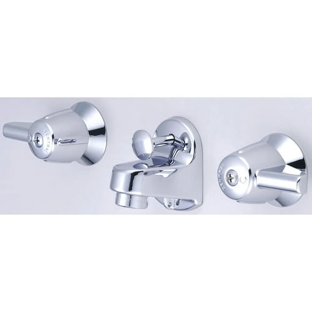 Central Brass 1177-DA Two Handle Shelf Back Bathroom Faucet in Chrome