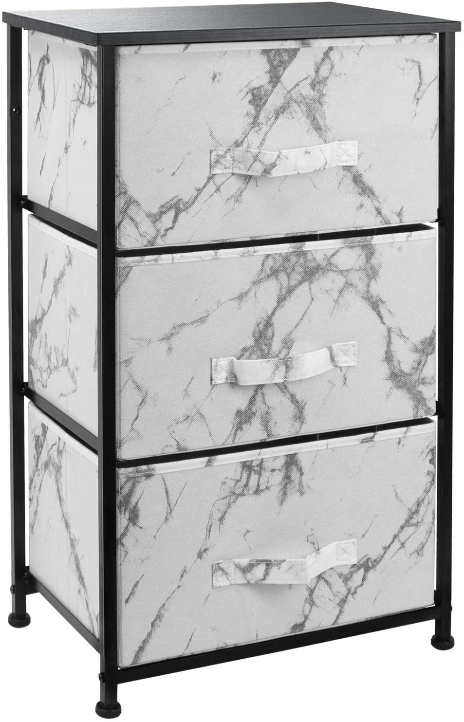 3 Drawer Nightstand Chest End-Table Dresser - Aqua