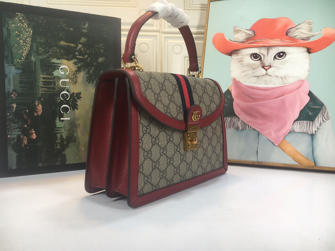 Replica Gucci Ophidia Small Top Handle Bag With Web 6510551:1High-quality replica